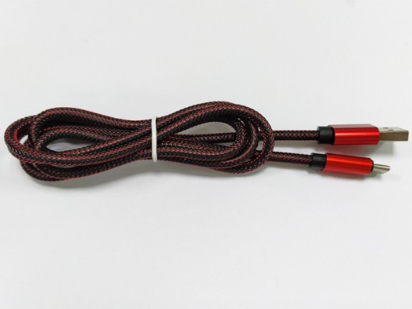 麻繩編織手機(jī)USB Type-C數(shù)據(jù)線，支持QC3.0+華為FCP快充